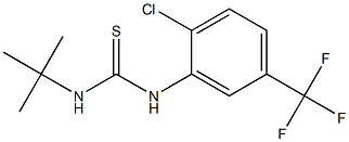 N-(tert-butyl)-N'-[2-chloro-5-(trifluoromethyl)phenyl]thiourea 结构式