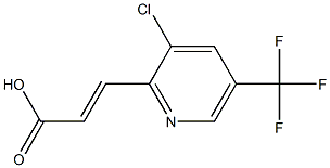 3-[3-chloro-5-(trifluoromethyl)-2-pyridinyl]acrylic acid 结构式