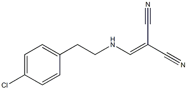 2-{[(4-chlorophenethyl)amino]methylidene}malononitrile 结构式