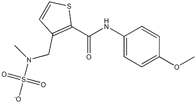 2-[(4-methoxyanilino)carbonyl]-3-thienyl-N,N-dimethylsulfamate 结构式