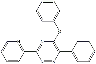 5-phenoxy-6-phenyl-3-(2-pyridinyl)-1,2,4-triazine 结构式