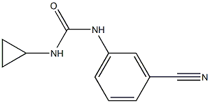 N-(3-cyanophenyl)-N'-cyclopropylurea 结构式