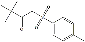 3,3-dimethyl-1-[(4-methylphenyl)sulfonyl]-2-butanone 结构式