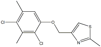 4-[(2,4-dichloro-3,5-dimethylphenoxy)methyl]-2-methyl-1,3-thiazole 结构式