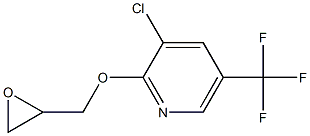 3-chloro-2-(oxiran-2-ylmethoxy)-5-(trifluoromethyl)pyridine 结构式