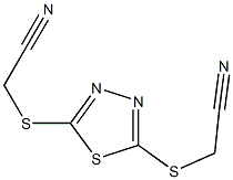 2-({5-[(cyanomethyl)thio]-1,3,4-thiadiazol-2-yl}thio)acetonitrile 结构式