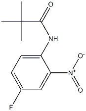 N1-(4-fluoro-2-nitrophenyl)-2,2-dimethylpropanamide 结构式