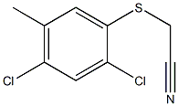 2-[(2,4-dichloro-5-methylphenyl)thio]acetonitrile 结构式