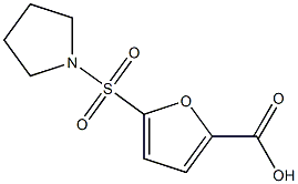 5-(pyrrolidin-1-ylsulfonyl)-2-furoic acid 结构式