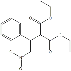 diethyl 2-(2-nitro-1-phenylethyl)malonate 结构式