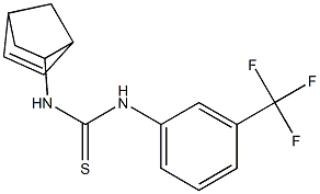 N-bicyclo[2.2.1]hept-5-en-2-yl-N'-[3-(trifluoromethyl)phenyl]thiourea 结构式