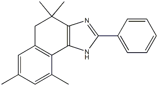 4,4,7,9-tetramethyl-2-phenyl-4,5-dihydro-1H-naphtho[1,2-d]imidazole 结构式