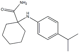 1-(4-isopropylanilino)cyclohexane-1-carboxamide 结构式