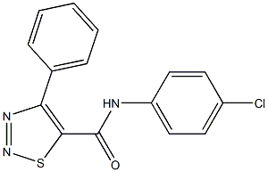 N5-(4-chlorophenyl)-4-phenyl-1,2,3-thiadiazole-5-carboxamide 结构式