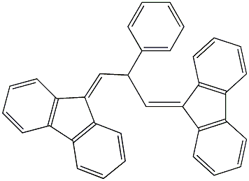 9-[3-(9H-fluoren-9-yliden)-2-phenylpropylidene]-9H-fluorene 结构式