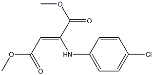 dimethyl 2-(4-chloroanilino)but-2-enedioate 结构式