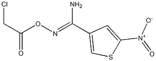 O3-(2-chloroacetyl)-5-nitrothiophene-3-carbohydroximamide 结构式