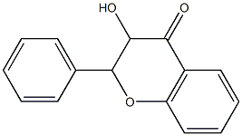 3-hydroxy-2-phenylchroman-4-one 结构式