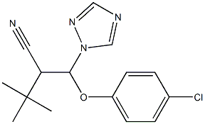 2-[(4-chlorophenoxy)(1H-1,2,4-triazol-1-yl)methyl]-3,3-dimethylbutanenitrile 结构式