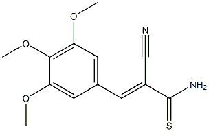 2-cyano-3-(3,4,5-trimethoxyphenyl)prop-2-enethioamide 结构式