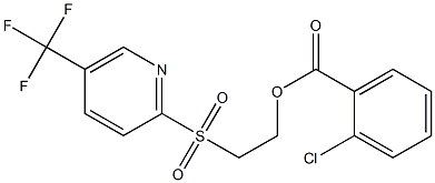 2-{[5-(trifluoromethyl)-2-pyridyl]sulfonyl}ethyl 2-chlorobenzoate 结构式