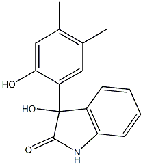 3-hydroxy-3-(2-hydroxy-4,5-dimethylphenyl)-1,3-dihydro-2H-indol-2-one 结构式