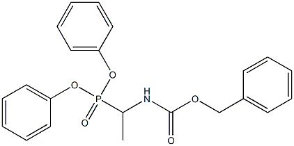 diphenyl (1-{[(benzyloxy)carbonyl]amino}ethyl)phosphonate 结构式