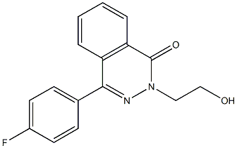 4-(4-fluorophenyl)-2-(2-hydroxyethyl)-1,2-dihydrophthalazin-1-one 结构式