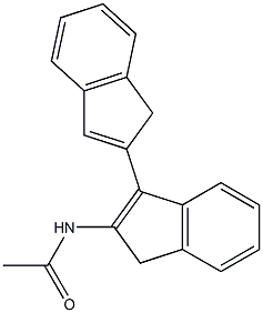 N-(3-(1H-inden-2-yl)-1H-inden-2-yl)acetamide 结构式