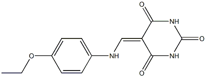 5-[(4-ethoxyanilino)methylene]-2,4,6(1H,3H,5H)-pyrimidinetrione 结构式