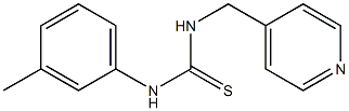 N-(3-methylphenyl)-N'-(4-pyridylmethyl)thiourea 结构式