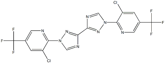 3-[1-(3-chloro-5-trifluoromethyl-2-pyridyl)-1,2,4-triazol-3-yl]-1-(3-chloro-5-trifluoromethyl-2-pyridyl)-1,2,4-triazole 结构式