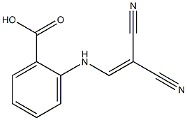 2-[(2,2-dicyanovinyl)amino]benzenecarboxylic acid 结构式