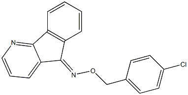 5H-indeno[1,2-b]pyridin-5-one O-(4-chlorobenzyl)oxime 结构式