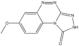 7-methoxy-1,2-dihydrobenzo[e][1,2,4]triazolo[3,4-c][1,2,4]triazin-1-one 结构式
