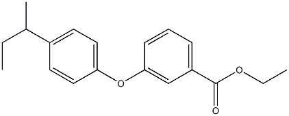 ethyl 3-[4-(sec-butyl)phenoxy]benzenecarboxylate 结构式