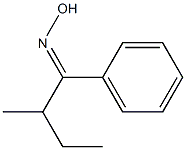 2-methyl-1-phenylbutan-1-one oxime 结构式