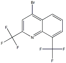 4-bromo-2,8-di(trifluoromethyl)quinoline 结构式