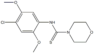 N4-(4-chloro-2,5-dimethoxyphenyl)morpholine-4-carbothioamide 结构式