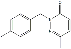 6-methyl-2-(4-methylbenzyl)-2,3-dihydropyridazin-3-one 结构式