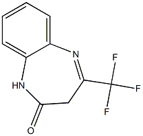 4-(trifluoromethyl)-2,3-dihydro-1H-1,5-benzodiazepin-2-one 结构式