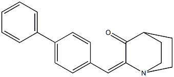 2-([1,1'-biphenyl]-4-ylmethylene)quinuclidin-3-one 结构式