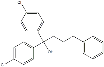 1,1-di(4-chlorophenyl)-4-phenylbutan-1-ol 结构式