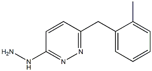 3-hydrazino-6-(2-methylbenzyl)pyridazine 结构式