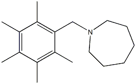1-(2,3,4,5,6-pentamethylbenzyl)azepane 结构式