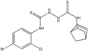 N1-bicyclo[2.2.1]hept-5-en-2-yl-N2-(4-bromo-2-chlorophenyl)hydrazine-1,2-di carbothioamide 结构式