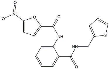 N2-(2-{[(2-thienylmethyl)amino]carbonyl}phenyl)-5-nitro-2-furamide 结构式