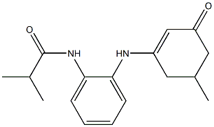 2-methyl-N-{2-[(5-methyl-3-oxo-1-cyclohexenyl)amino]phenyl}propanamide 结构式