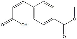 (Z)-3-[4-(methoxycarbonyl)phenyl]-2-propenoic acid 结构式