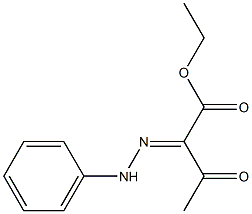 ethyl 3-oxo-2-(2-phenylhydrazono)butanoate 结构式